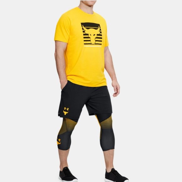 Under Armour Project Rock 3/4 Compression Leggings - Picture 6 of 9